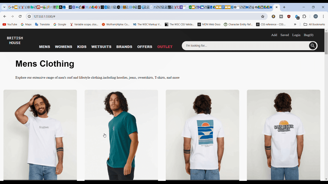 Product Catalog: Displays a range of products with filtering and searching capabilities.