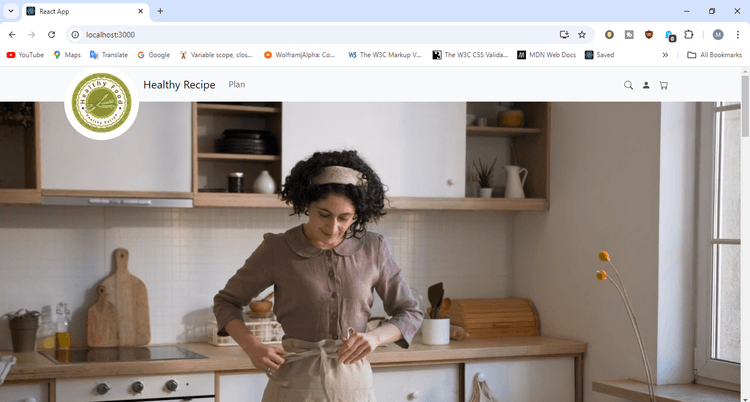 Screenshot of Recipe Platform & Meal Planner project