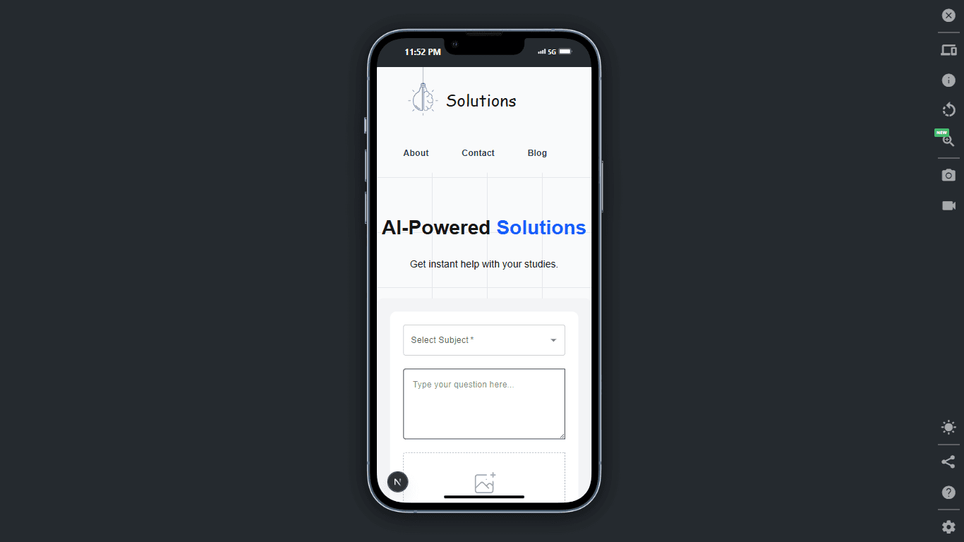 Responsive design for all devices.