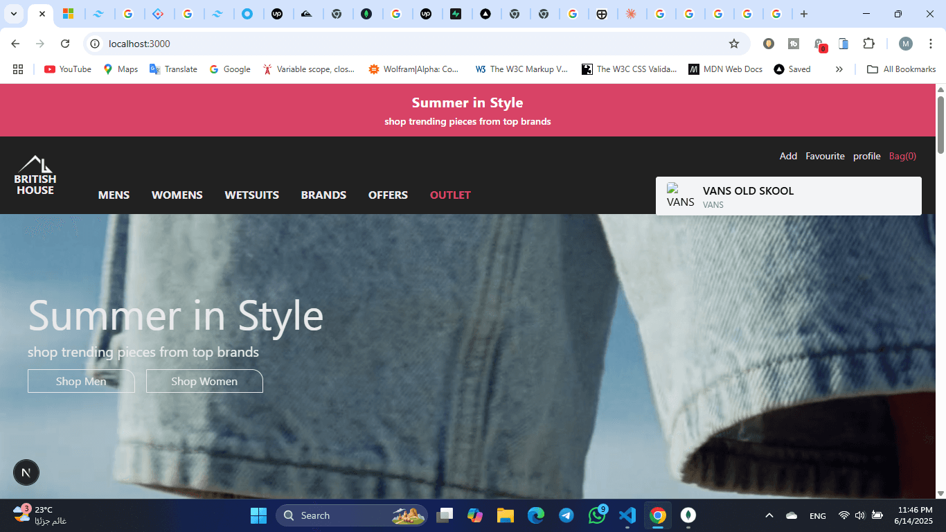 Developed a dynamic e-commerce platform with great ui-ux 